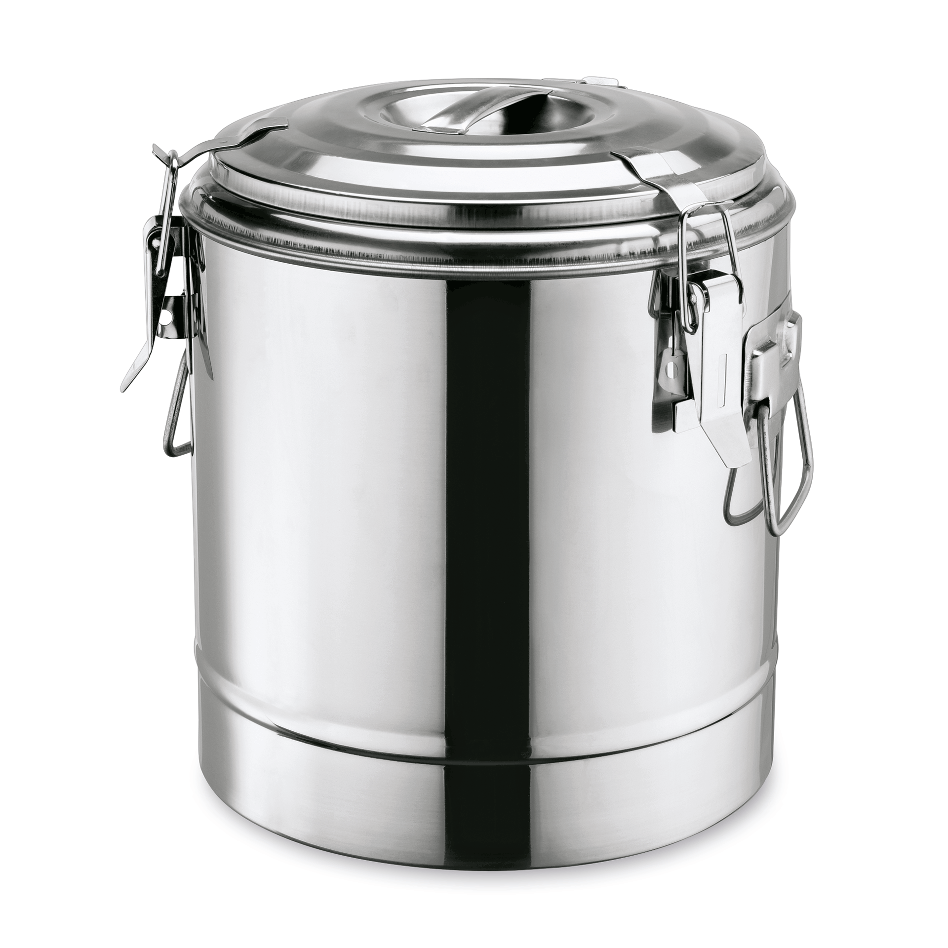 Conteneur isotherme de transport de repas, 22 litres, diamètre 35 cm, acier inoxydable