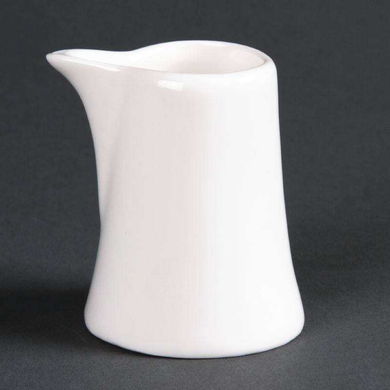 Milchkännchen 55 ml | Lumina Porzellan Weiß | 12 Stück