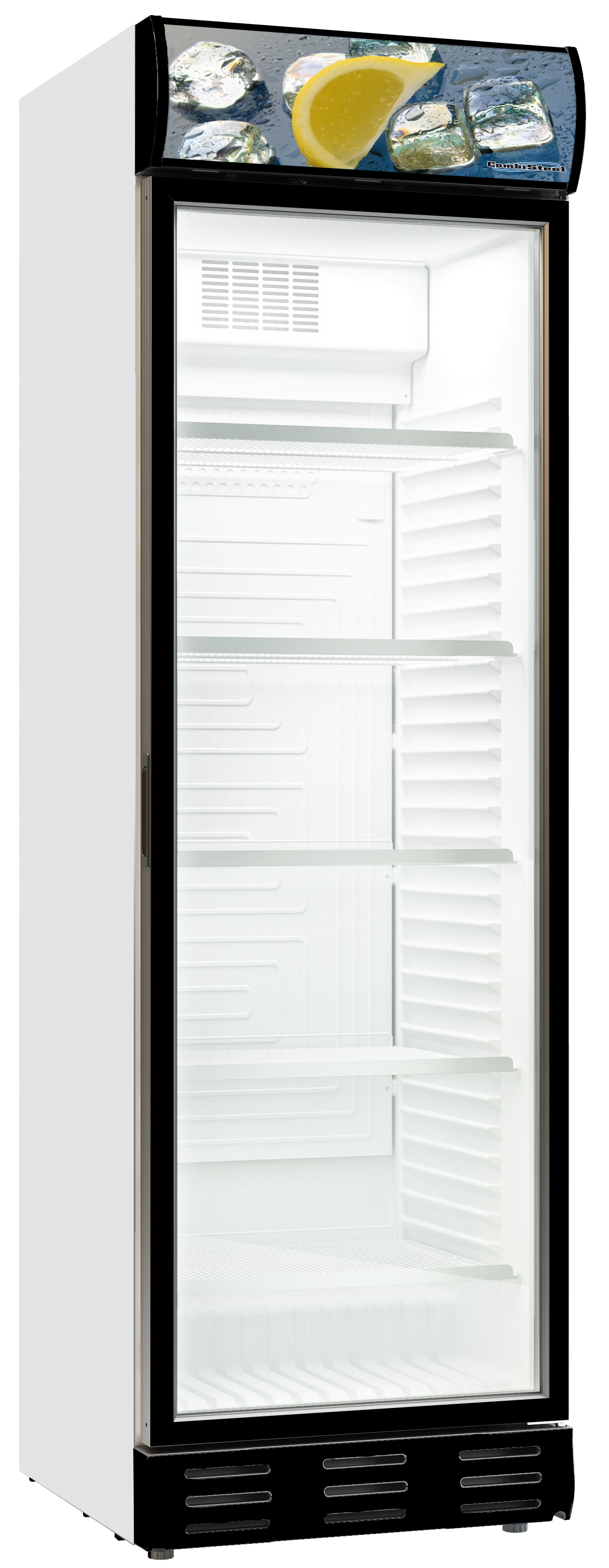 Réfrigérateur à boissons 1 porte vitrée 382L Charnière de porte à gauche