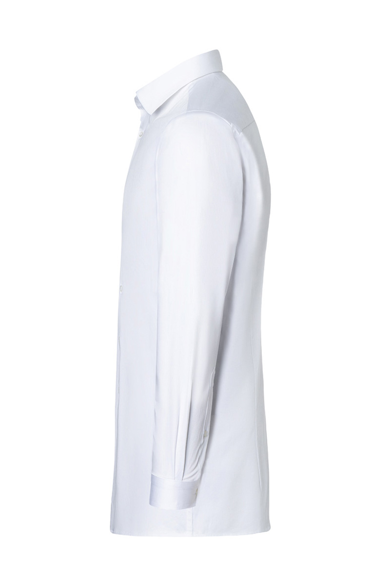 Langarm Herrenhemd Active-Stretch in Modern-Fit - Weiß - 2XL