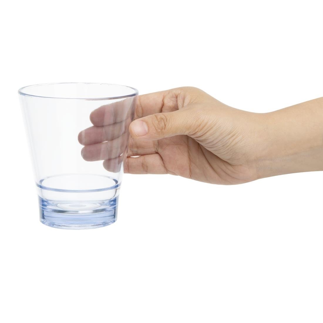 Olympia Kristallon Polycarbonat Stapelbecher - Blau 350ml (6 Stück)