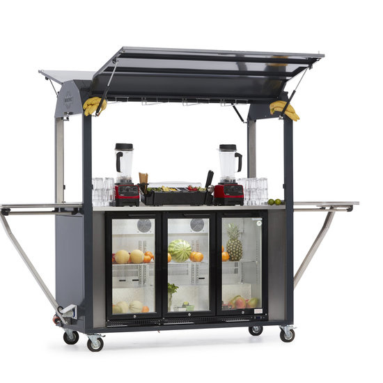 Coolrolly Smoothiebar  | Multifunctionele Mobiele Pop-up Smoothiebar | 1850x750x(H)2040mm