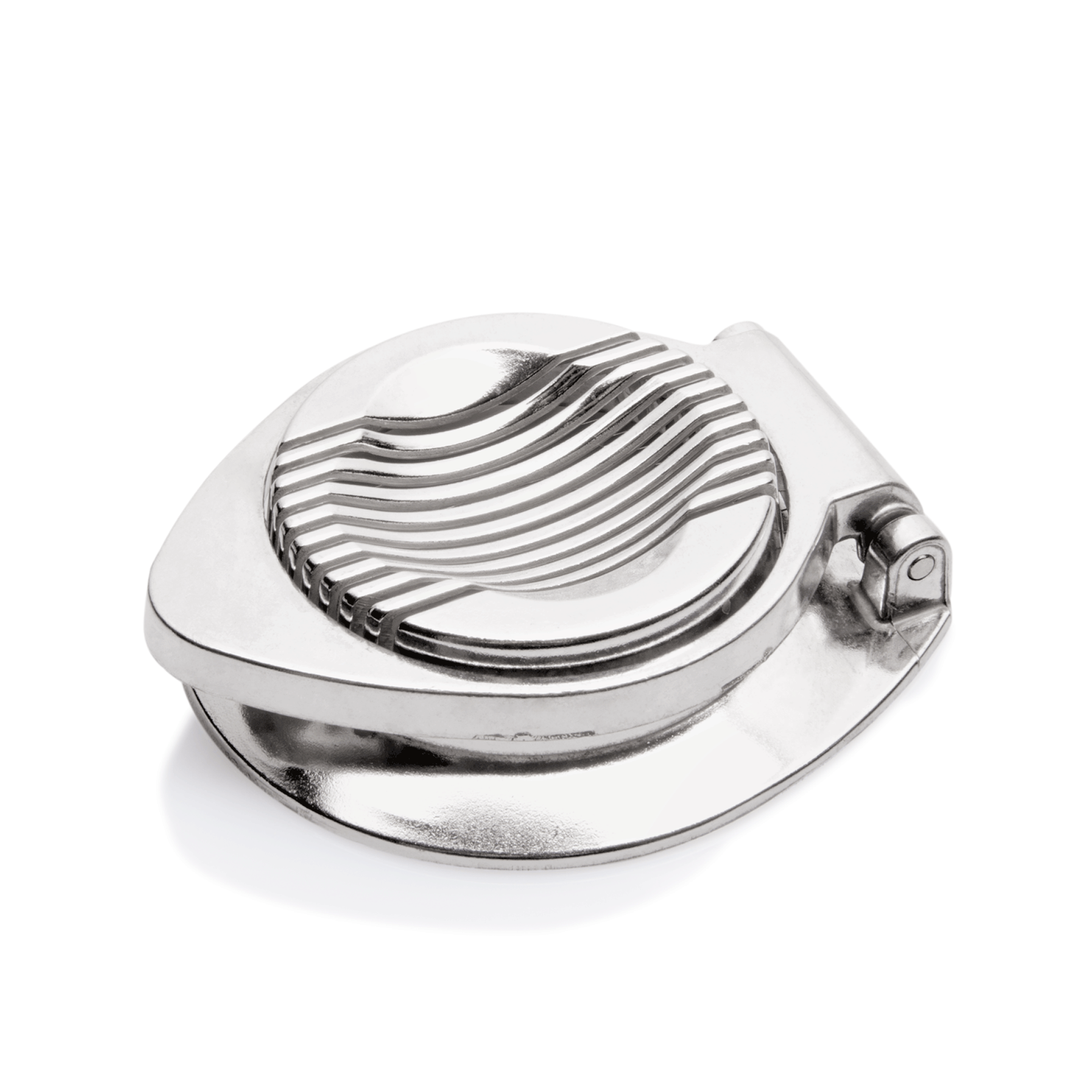 Coupe-œufs, pour des tranches de 3 mm d'épaisseur, Ø 12 cm, aluminium moulé, acier inoxydable.