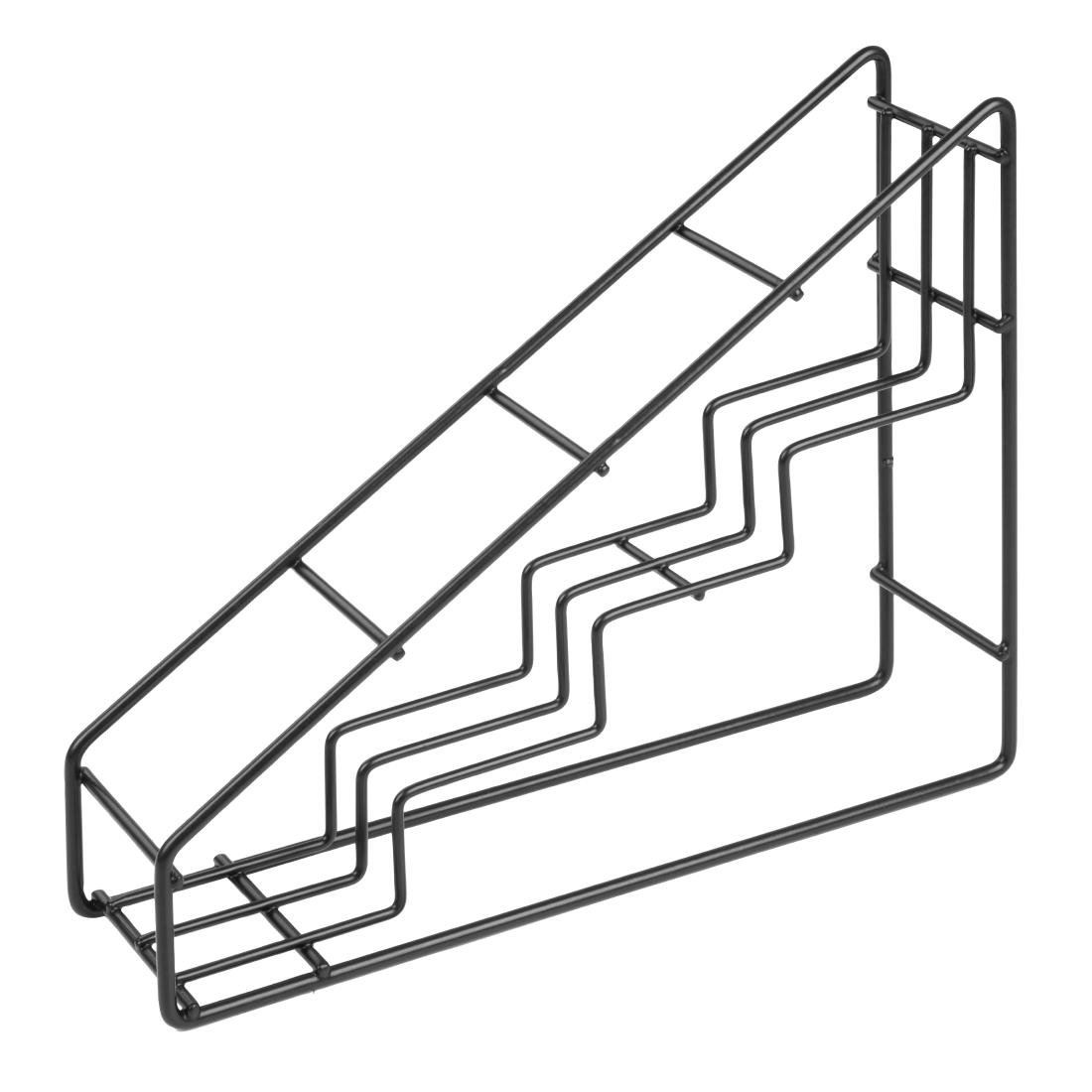 Olympia Sirupflaschenständer Schwarzer Draht 400x105x320mm