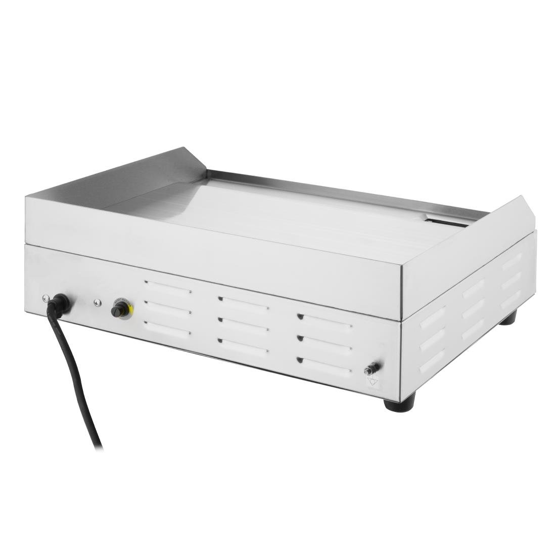 Plancha électrique en acier poli Buffalo