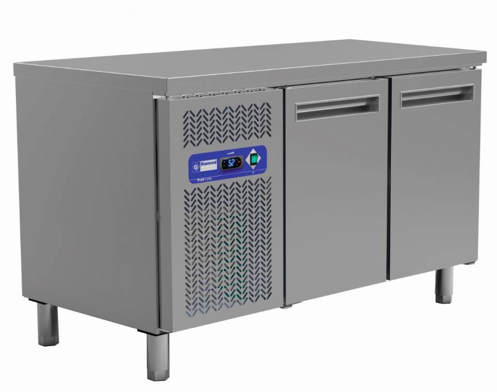 Comptoir Réfrigérée Ventilée | 2 portes | 1500x600x(h)880/900mm