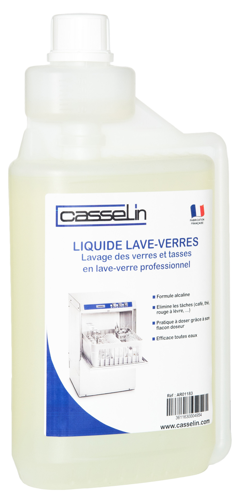 Casselin - Liquide de Lavage | Lave-Verres | 1 Litres