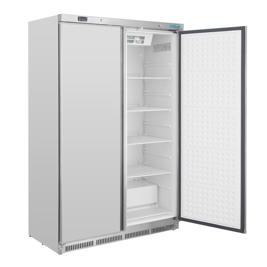 Polar C-series vriezer met dubbele deur roestvrij staal