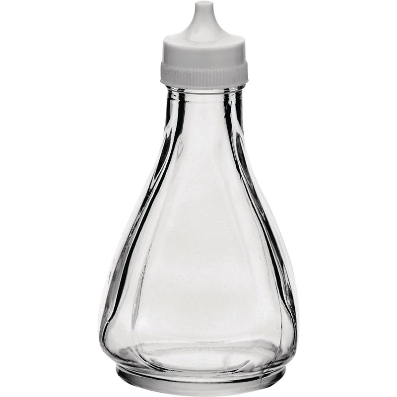 Essigflasche aus Glas mit Deckel 142ml - 12 Stück