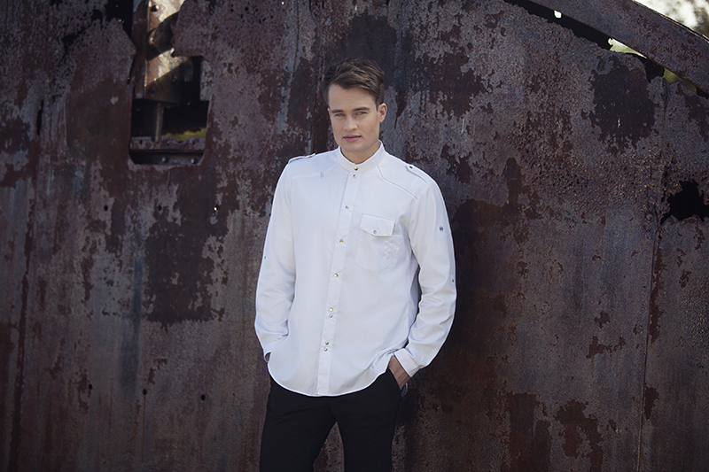 Chemise de cuisine New-Identity - Blanc - 54