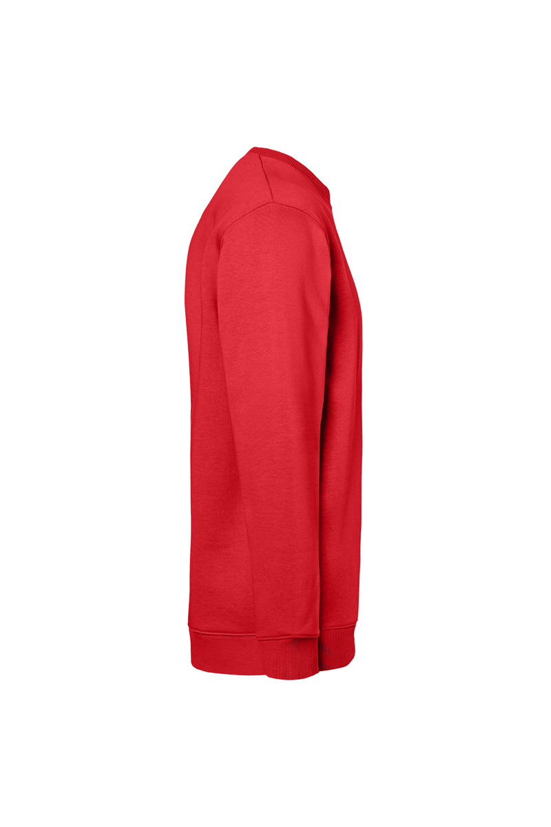 Herren Workwear Sweatshirt Soft-Face, aus nachhaltigem Material - Rot - L