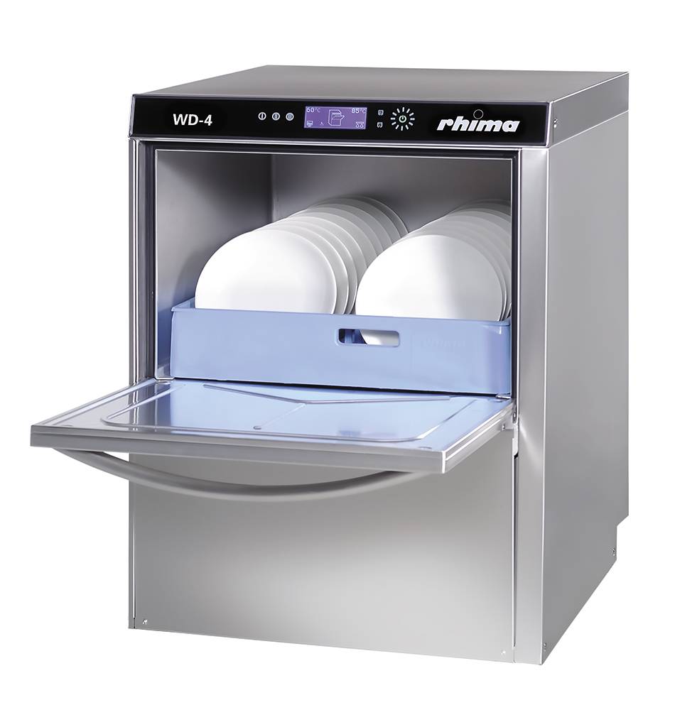 Lave-Vaisselle 50x50cm DIGITAL | Rhima WD-4 Plus | Double Paroi | Doseur de Rinçage + Lavage + Pompe de Vidange