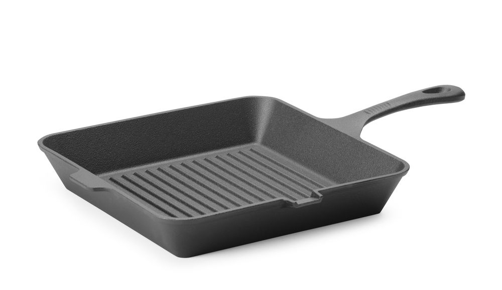 Gietijzeren Grillpan - Zwart - 265x265x(H)50mm