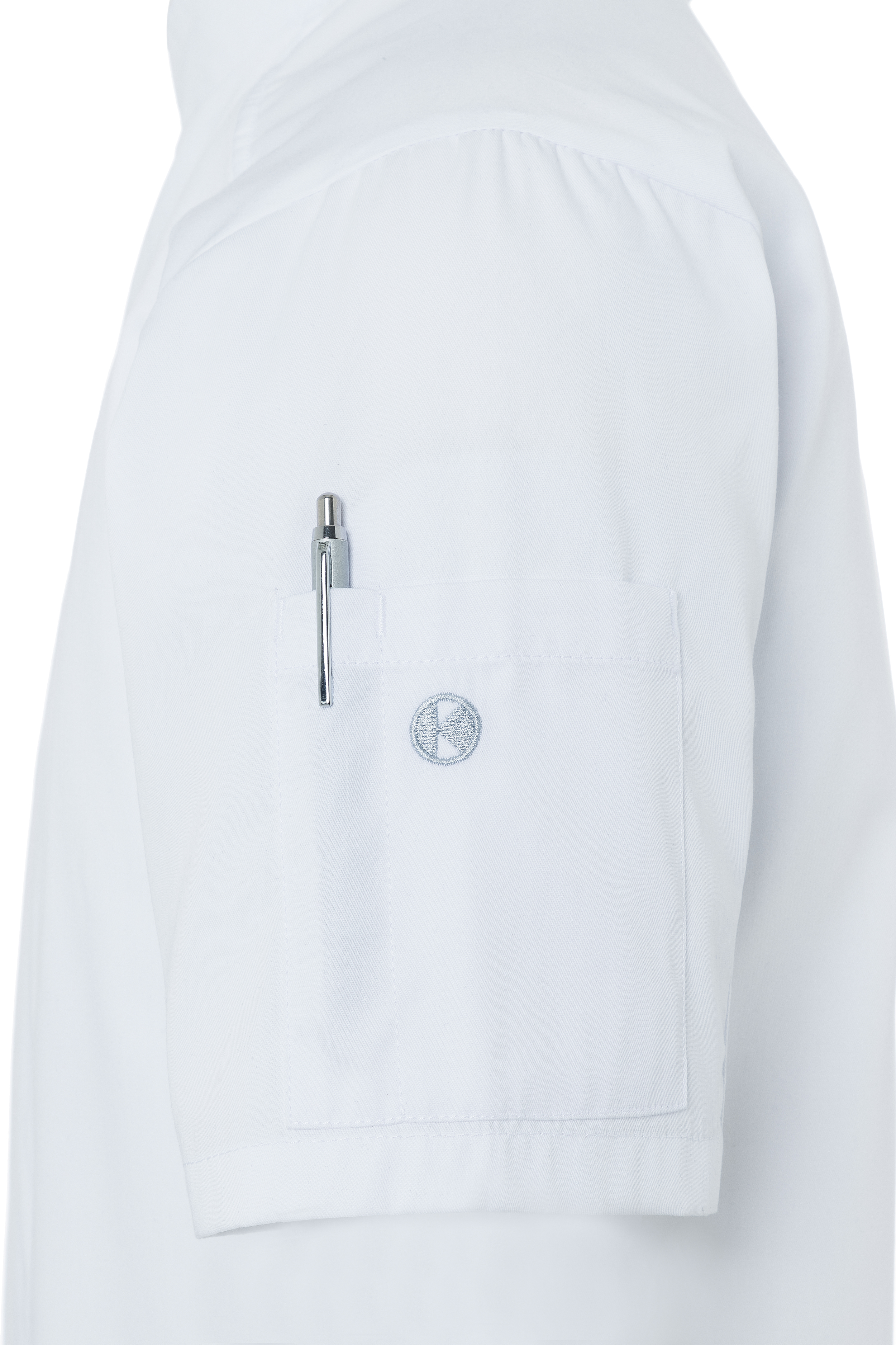 Veste de cuisine à manches courtes Modern-Look - Blanc - 46