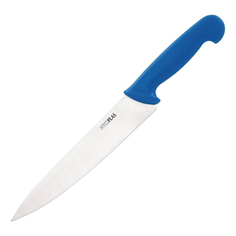 Couteau De Cuisinier - Hygiplas - Manche Bleu - Lame 255mm