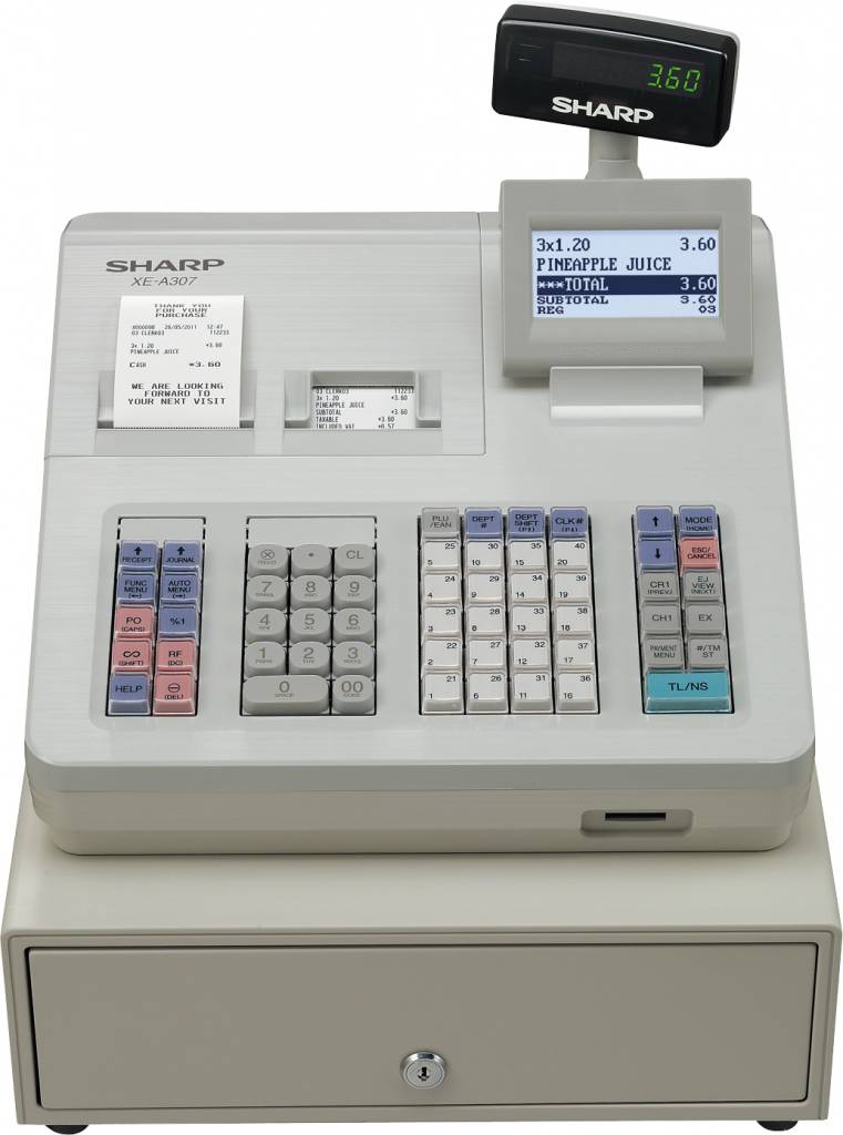 Kassa Sharp XE-A307 - Thermische Printer (GEEN INKT NODIG) - 10.000 Producten - 99 Productgroepen