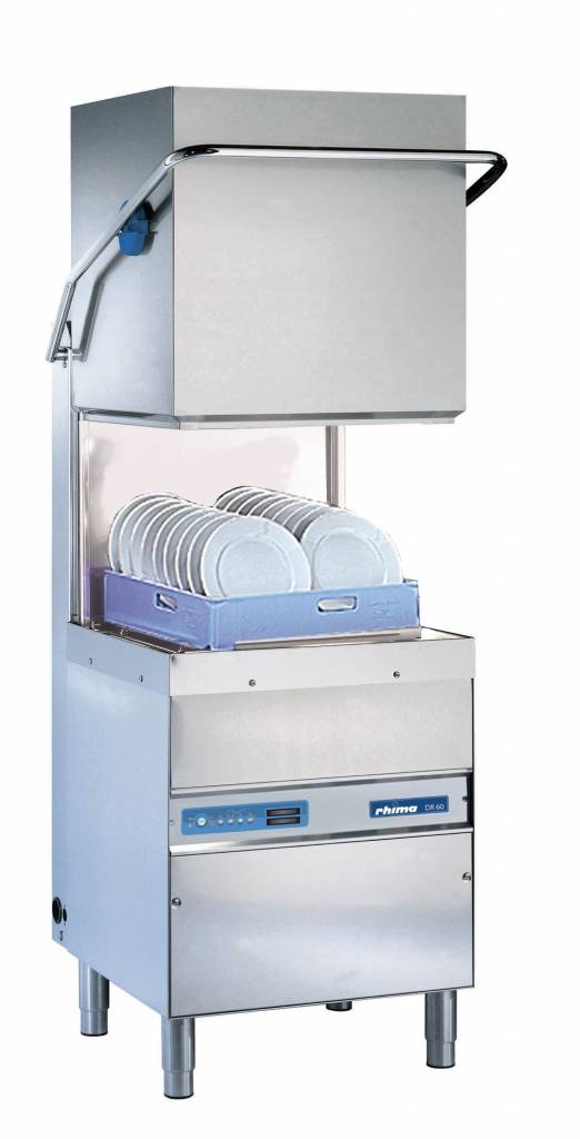 Geschirrspülmaschine 50x50cm Rhima DR60i PLUS | Inkl. Breaktank und Drucksteigerungspumpe zum Nachspülen | 400 V