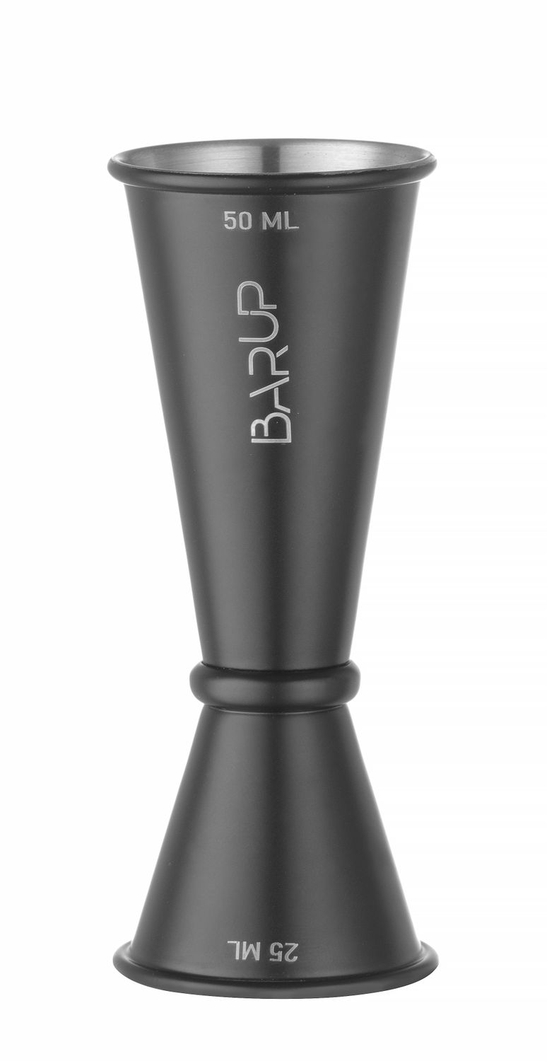 Barmaatje 25/50 ml - Zwart - ø45x(h)110mm