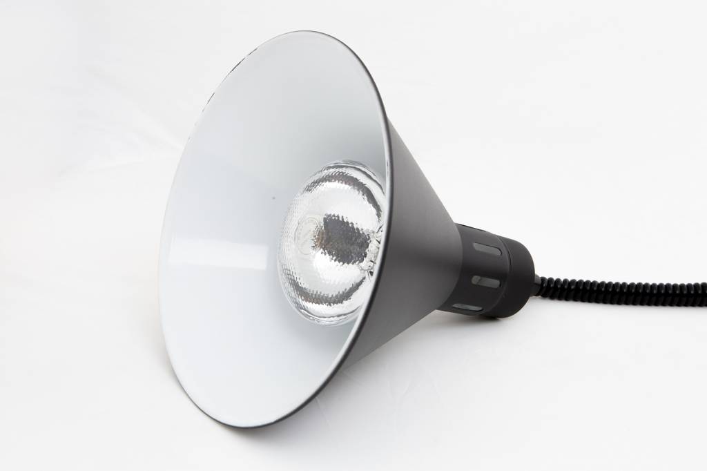 Warmhoudlamp Zwart | Verstelbaar Snoer | Ø275x(H)600/800mm