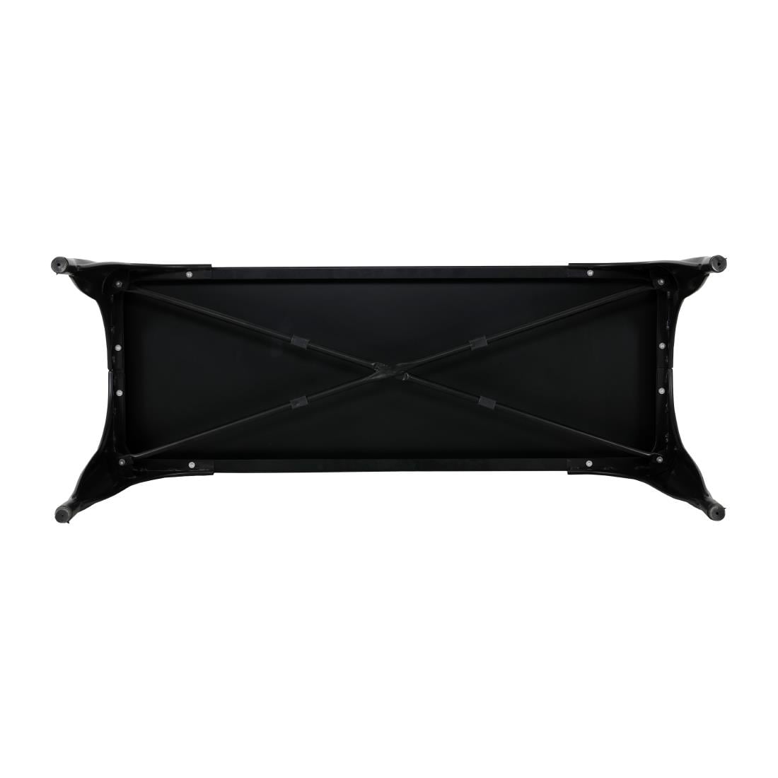Bancs en métal noir Bolero Bistro 1000 mm (lot de 2)