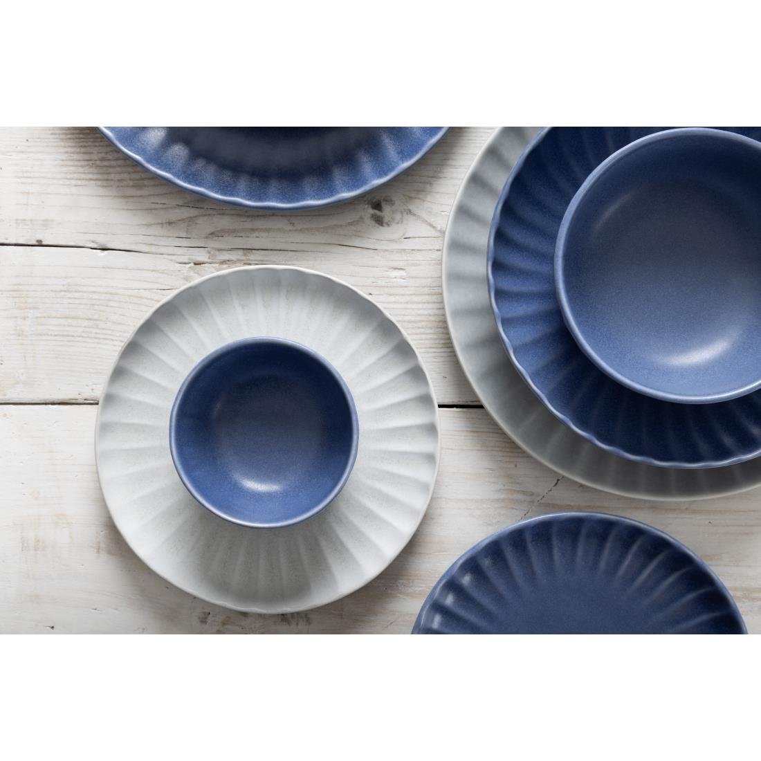 Olympia Corallite Tiefe Schüsseln Blau 105mm (12 Stück) Olympia Corallite Tiefe Schüsseln Blau 105mm (12 Stück)