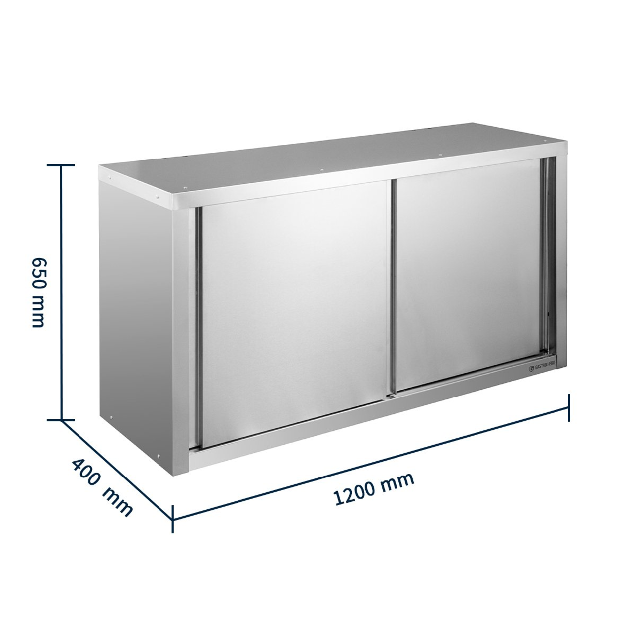 Armoire murale suspendue avec portes coulissantes Basic 12, AISI 201