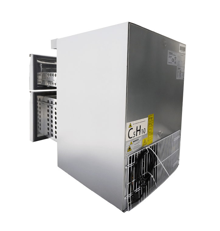 Koelkast Tafelmodel Rvs 2 Laden