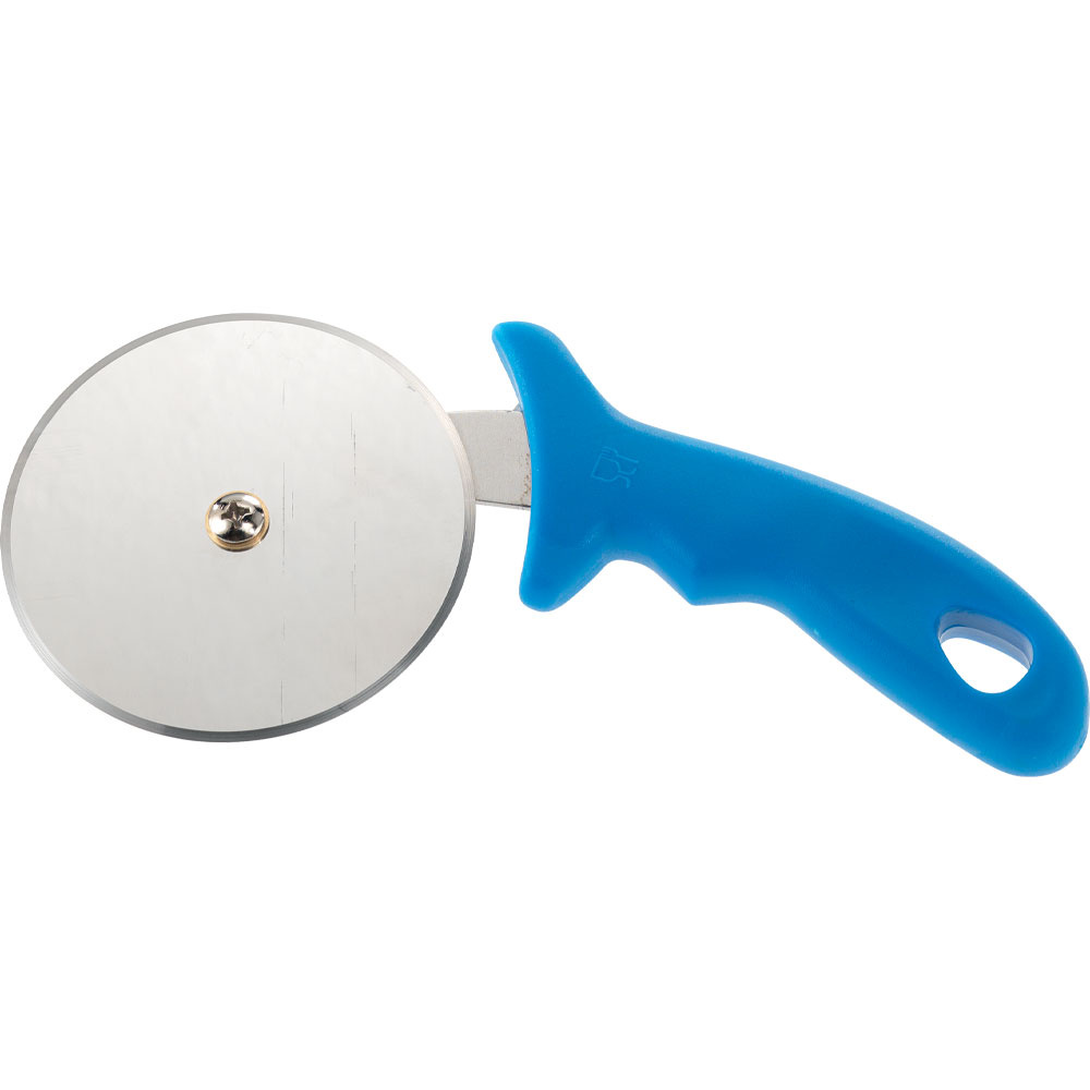 Pizzasnijder "R.V.S.", geplastificeerd handvat