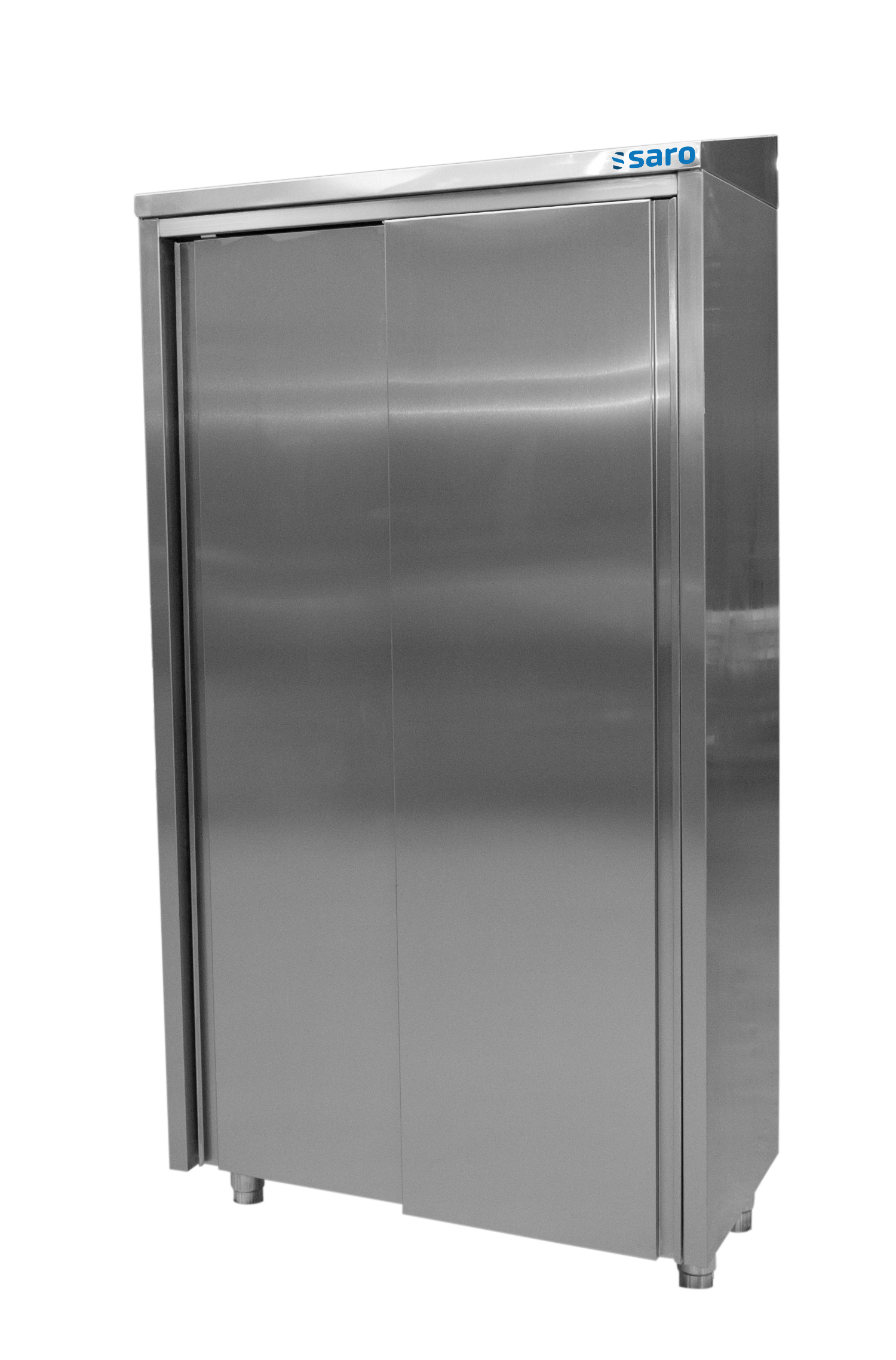 SARO Armoire haute en acier inoxydable 2 portes coulissantes, largeur 1000mm