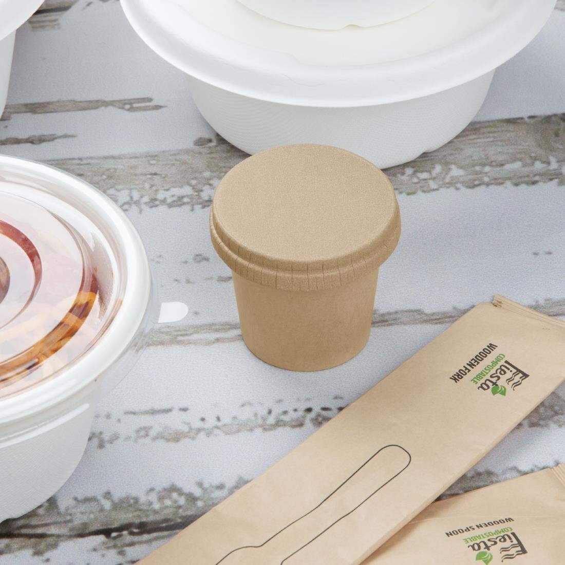 Fiesta Recyclable Portionstöpfe 80ml (1000 Stück)