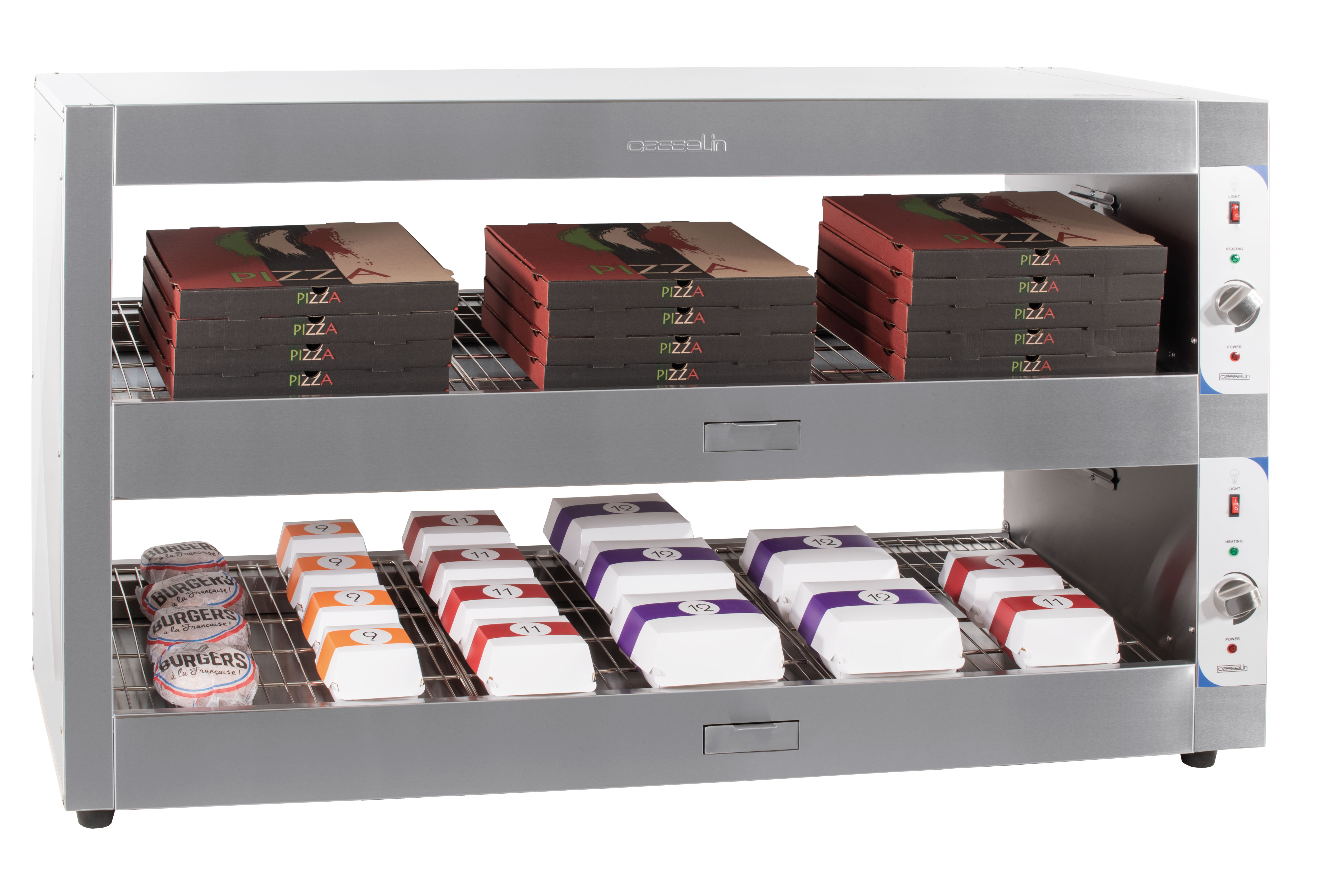 Vitrine chauffante Merchandising 150 - 1500x600x (H) 900 mm