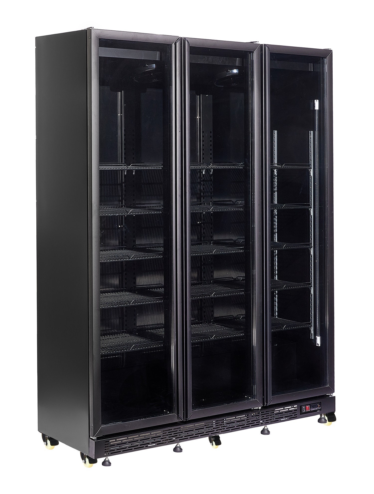Kühlschrank 3 Glastüren Schwarz Nap-1200 Kühlschrank 3 Glastüren Schwarz Nap-1200