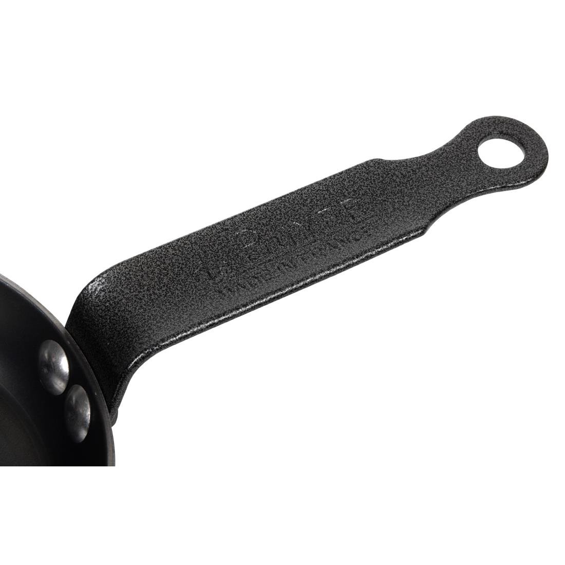 Poêle à blinis en tôle dacier bleuie De Buyer 12 cm