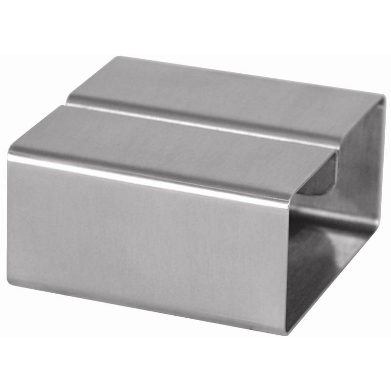 Support Pour Menus Inox Carré - Olympia - 80x80x40(h)mm