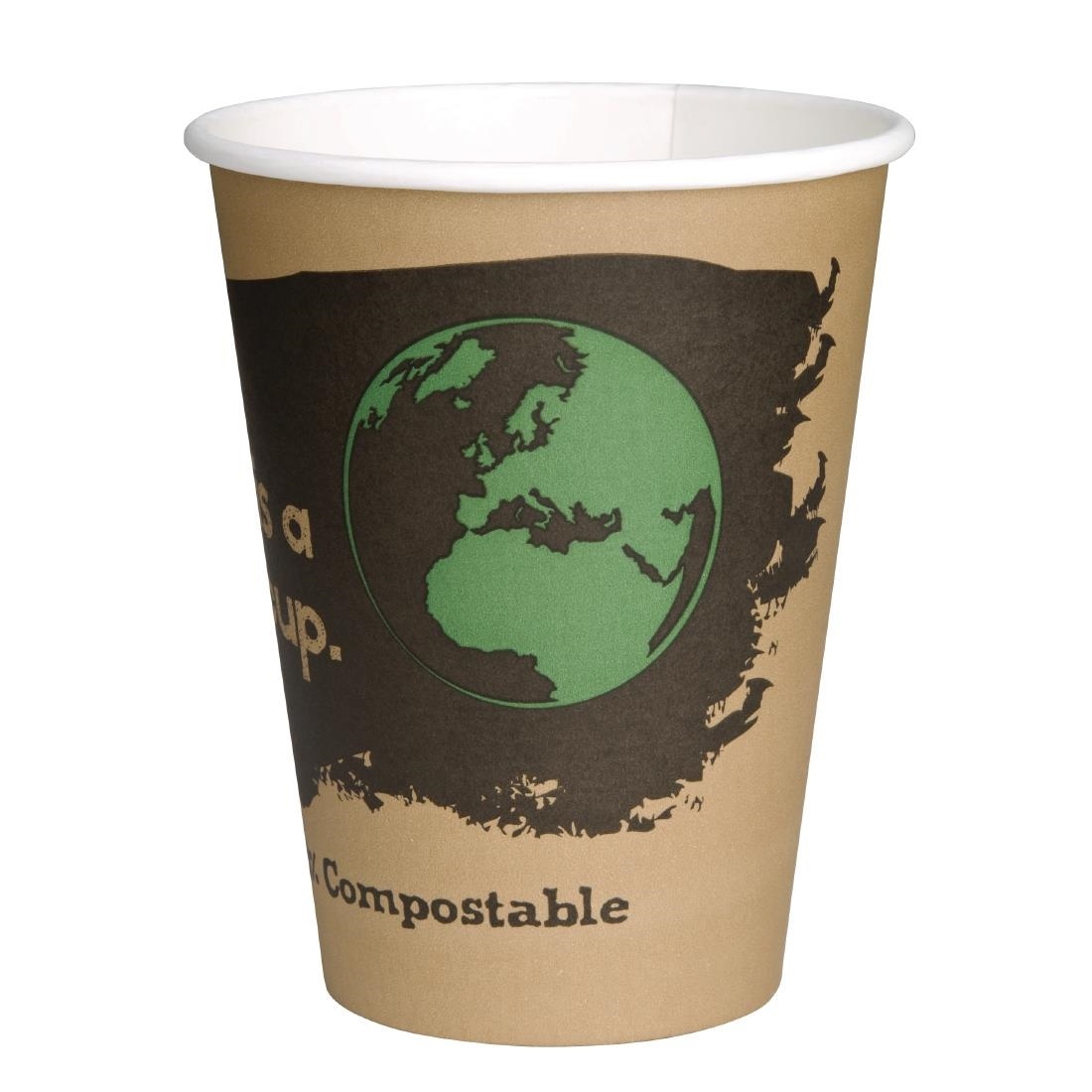 Composteerbare Koffiebekers Enkelwandig  22,5cl | 50 Stuks