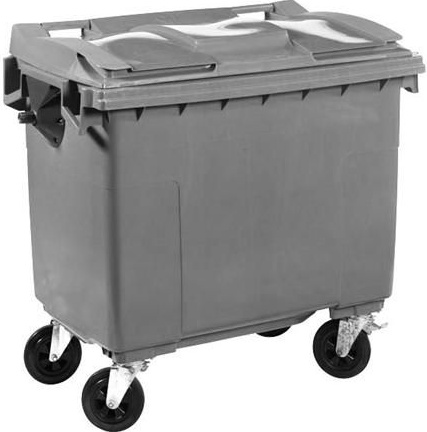 Abfallbehälter / Maxi-Container auf Rädern - 660 Liter Grau