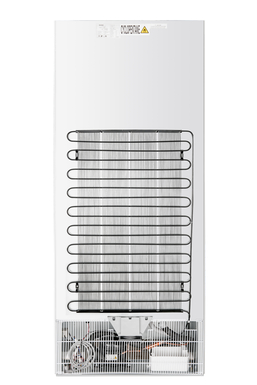Armoire réfrigérée ECO 600, intérieur en plastique, blanc