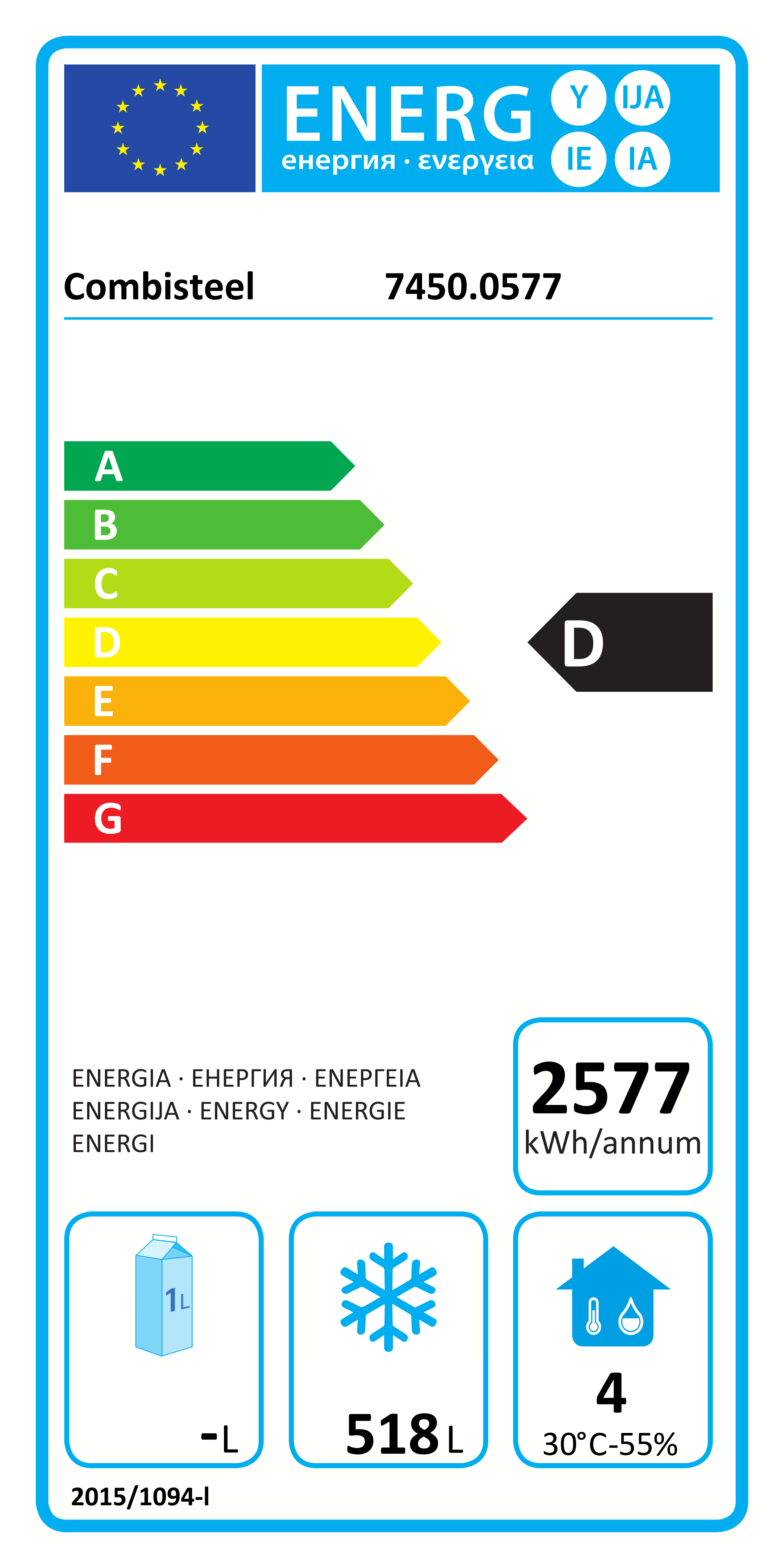 Congélateur Blanc 2 Portes
