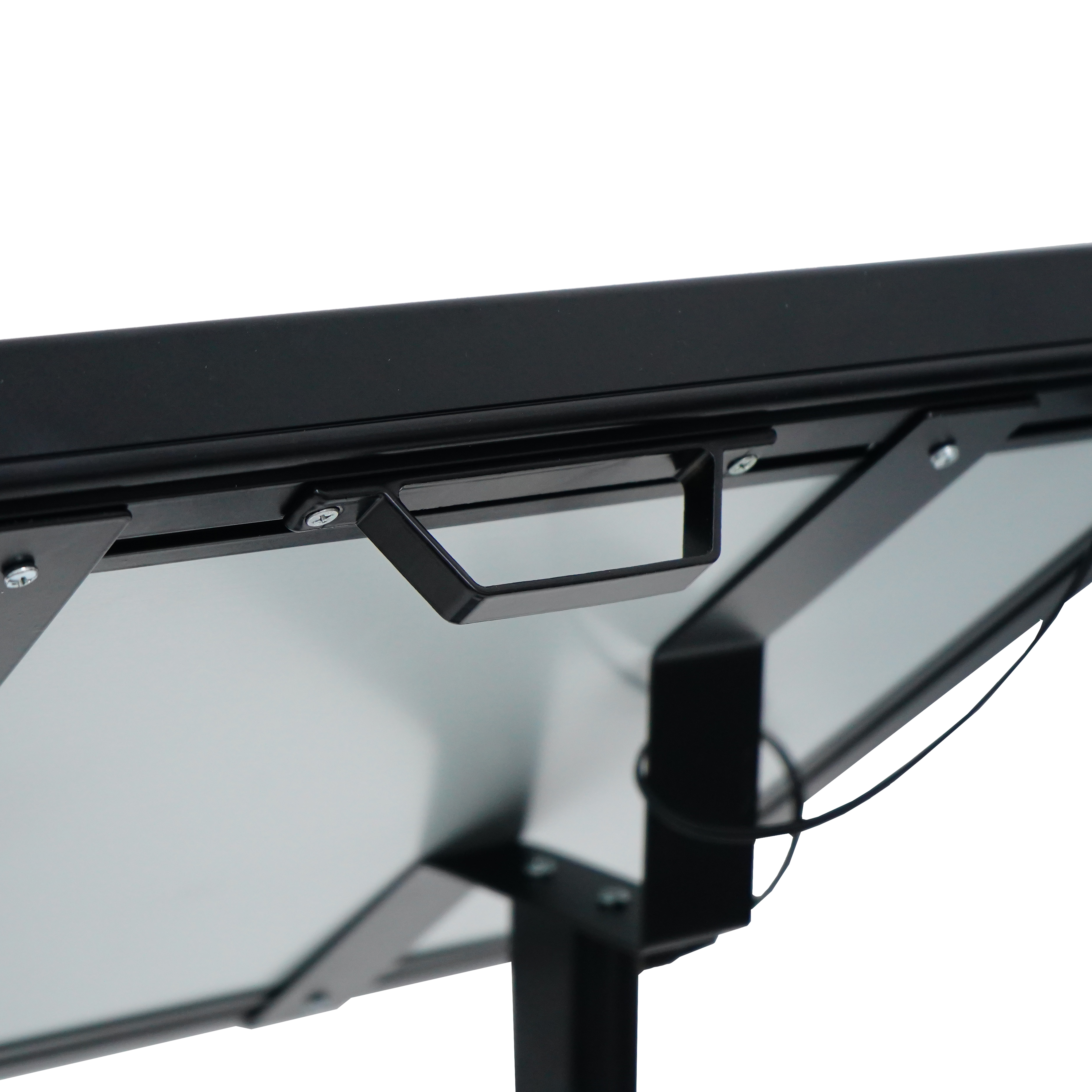 Menukast LED 2x A4 - Afsluitbaar - Zwart
