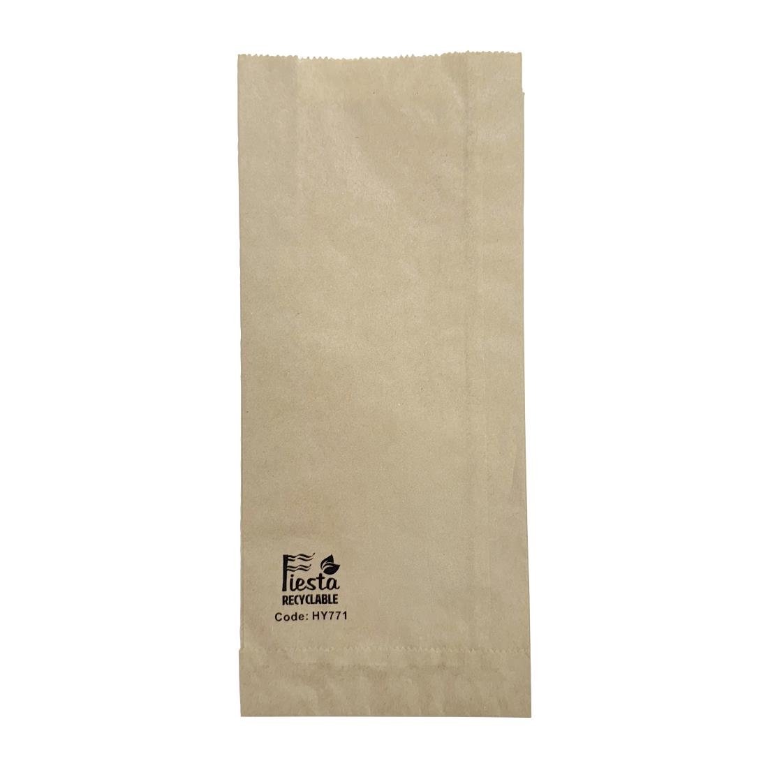 Fiesta Recycelbare Baguette-/Panini-Papiertüte 250x110x45mm (1000 Stück)