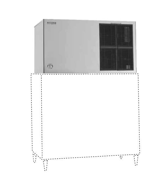 Eismaschine | 624kg/24St | Hoshizaki KM-1301SAJ-E | Luftgekühlt | Kein Speicher | Halbmondform