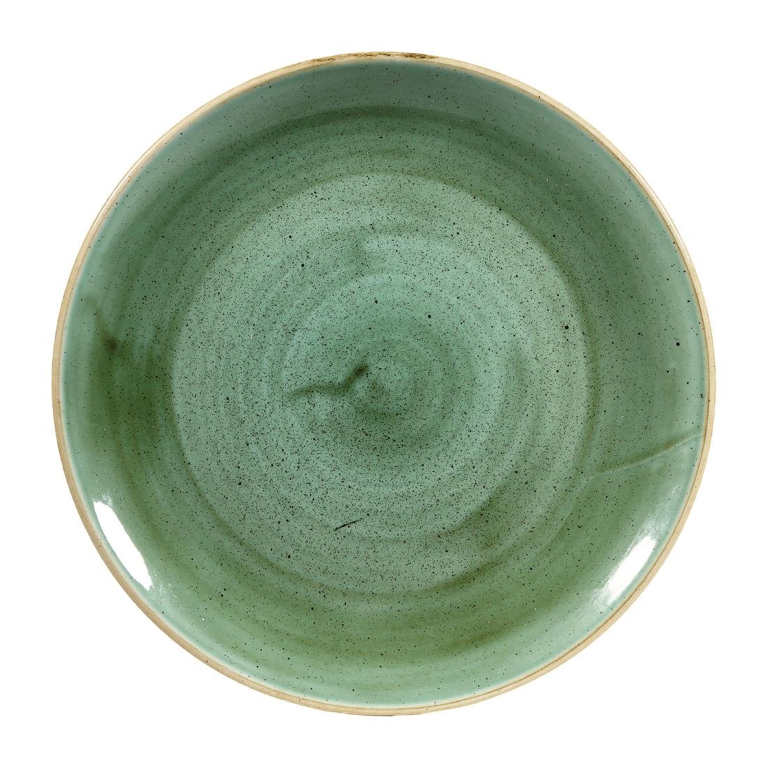 Churchill Stonecast, runde Coupe-Teller, Samphire-Grün, 260 mm, (12 Stück)