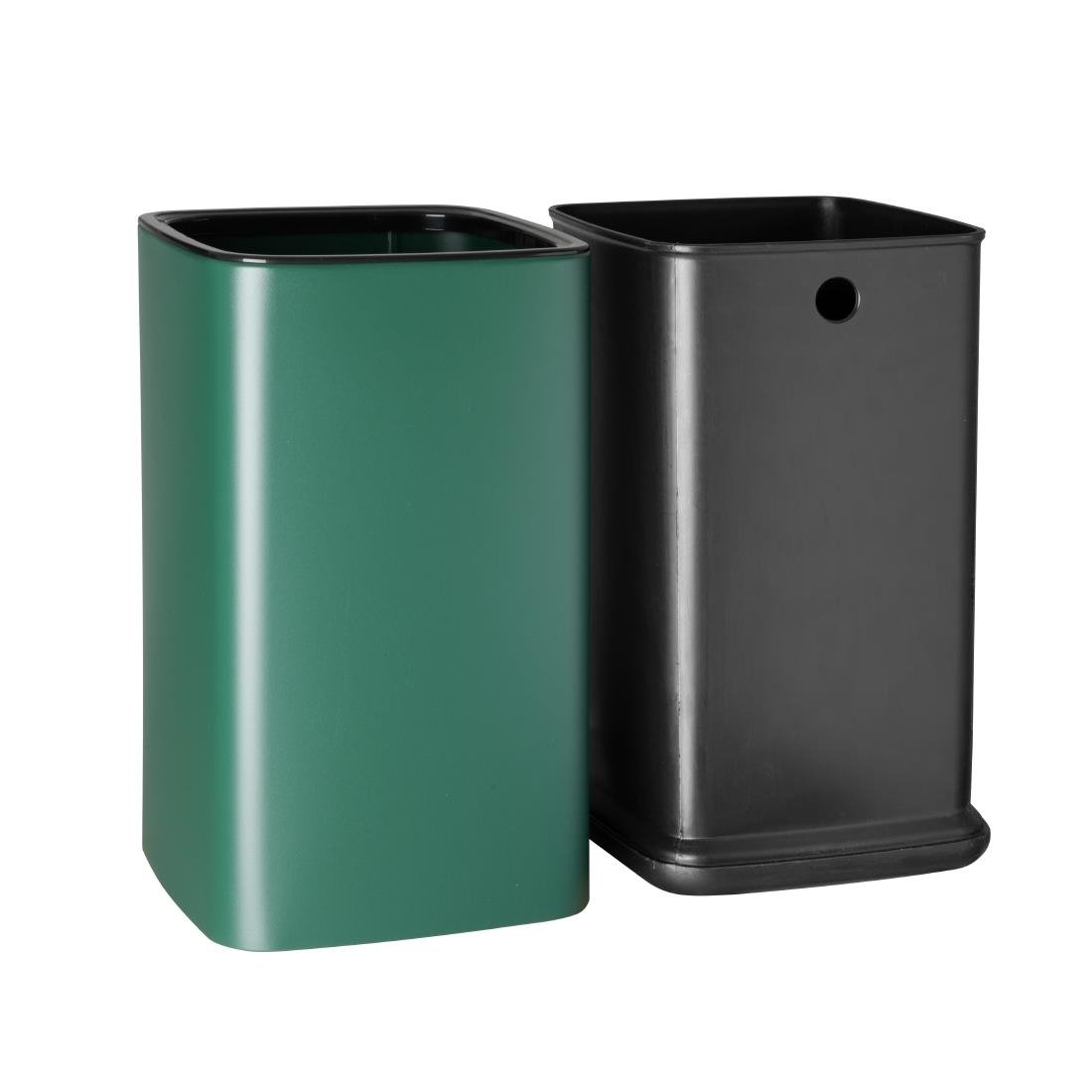 Bolero Quadrat Abfalleimer Grün 7Ltr
