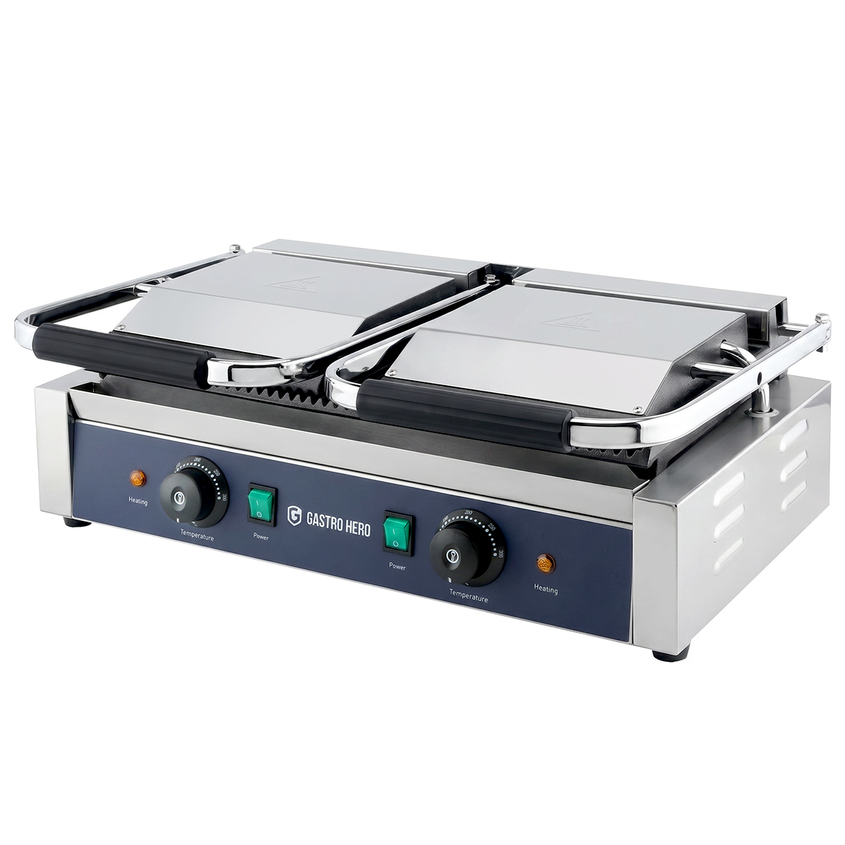 Elektro-Kontaktgrill ECO 2 x 1,8 kW, gerillt