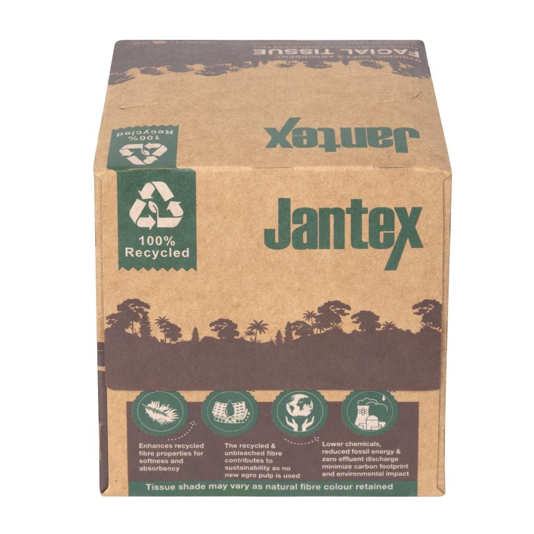 Jantex Groen 100% Gerecyclede Gezichtsdoekjes Kubus 100 Vel (36 Pak) Jantex Groen 100% Gerecyclede Gezichtsdoekjes Kubus 100 Vel (36 Pak)