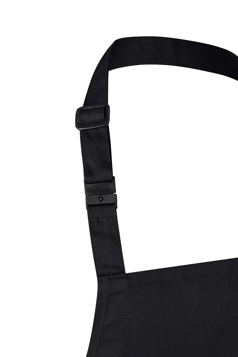 Tablier à bavette Basic avec boucle pour enfants - Noir - S