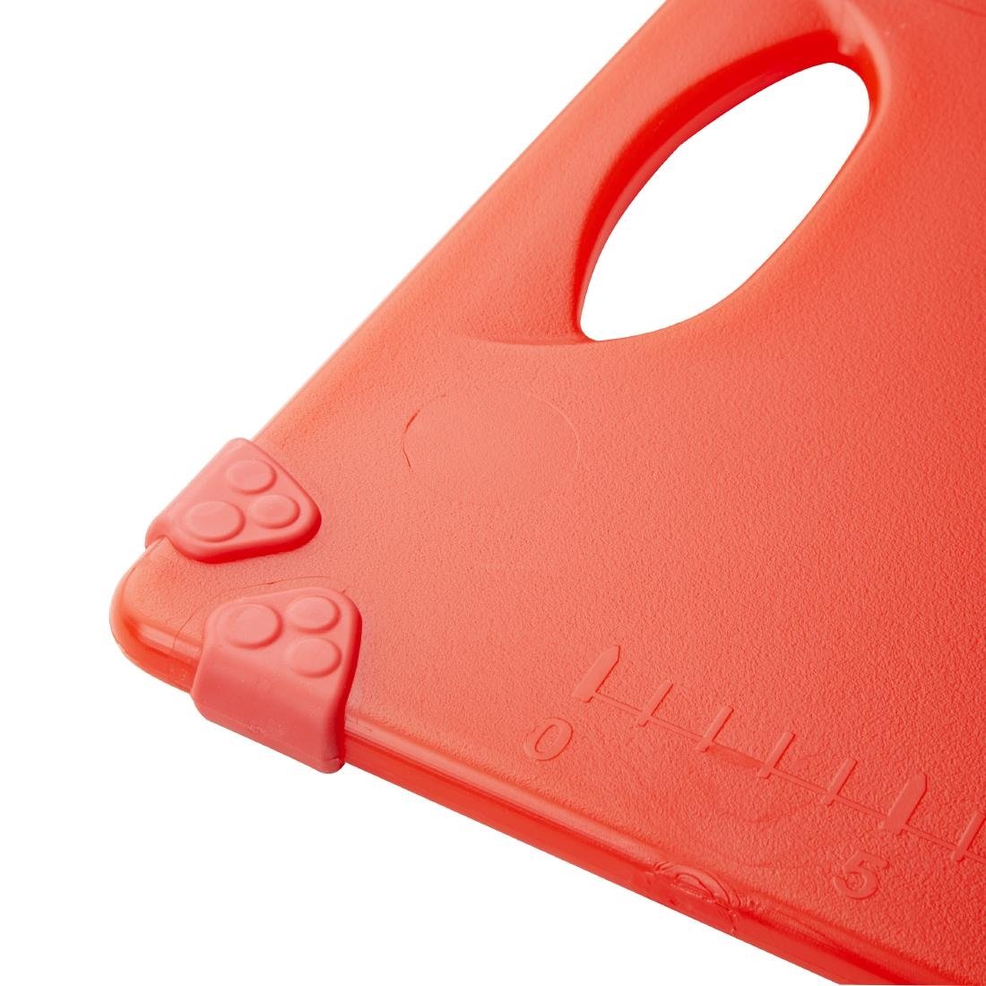 Hygiplas Commercial Grip Schneidebrett Rot 458x306mm
