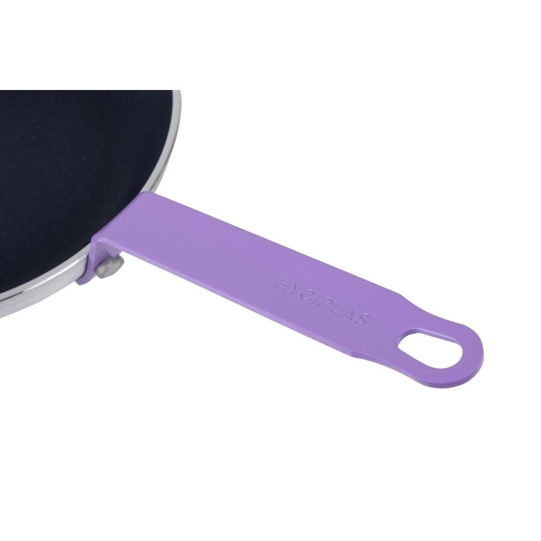 Poêle en aluminium antiadhésive Hygiplas Teflon Platinum Plus avec poignée violette 24cm