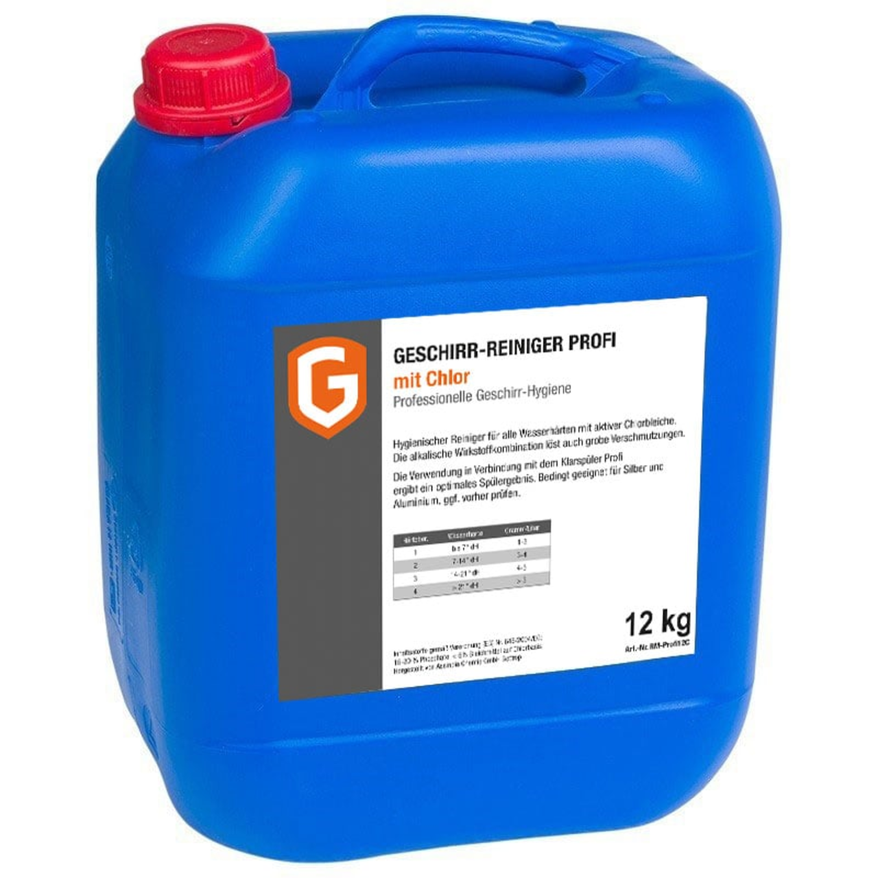 Vaatwasmiddel PROFI 12 kg jerrycan met chloor