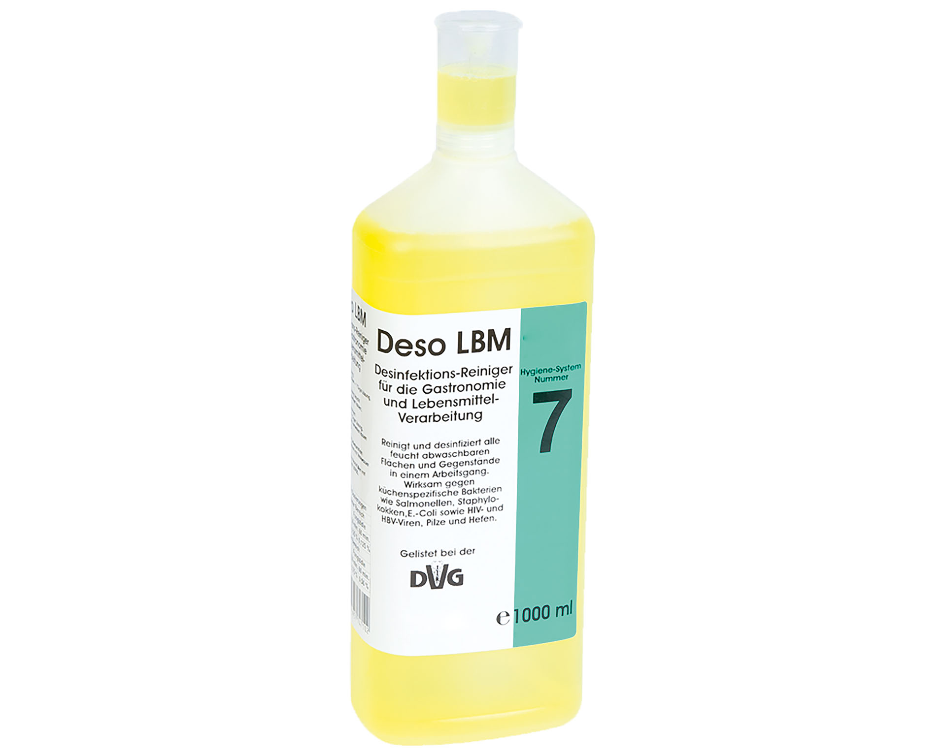 SARO Deso LBM desinfecterende reiniger

Modelnr. 7 1.0L